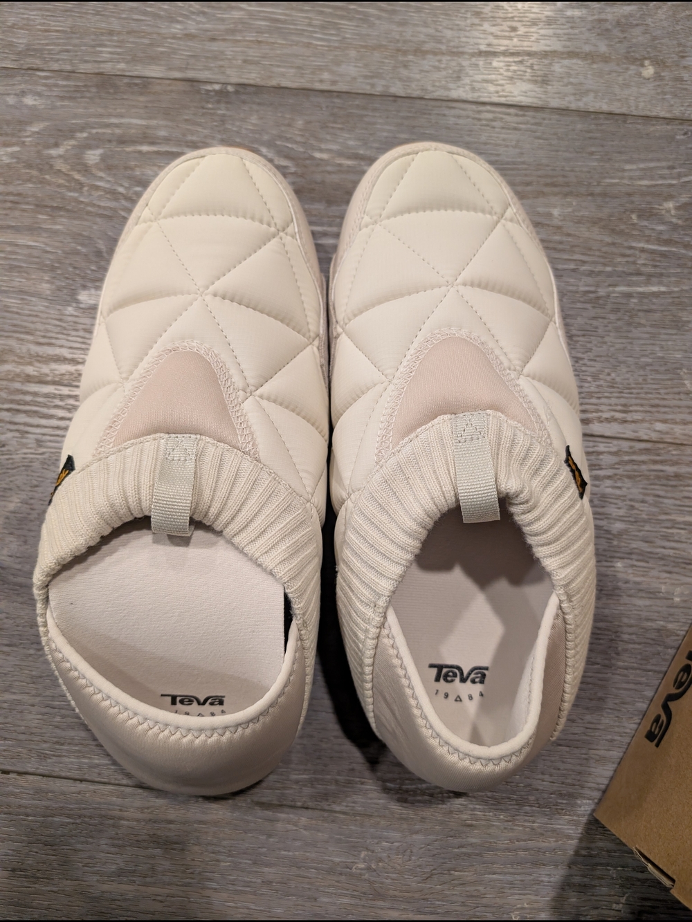 Teva Cream Quilted Slip-On Moccasins